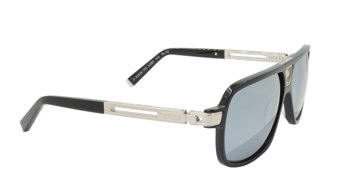 ZILLI Sunglasses Titanium Acetate Polarized France Handmade ZI 65036 C02