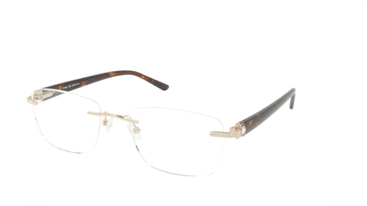 Paul Vosheront Tapered Square Rimless Titanium Optical Eyewear