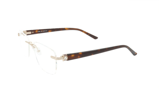 Paul Vosheront Tapered Square Rimless Titanium Optical Eyewear