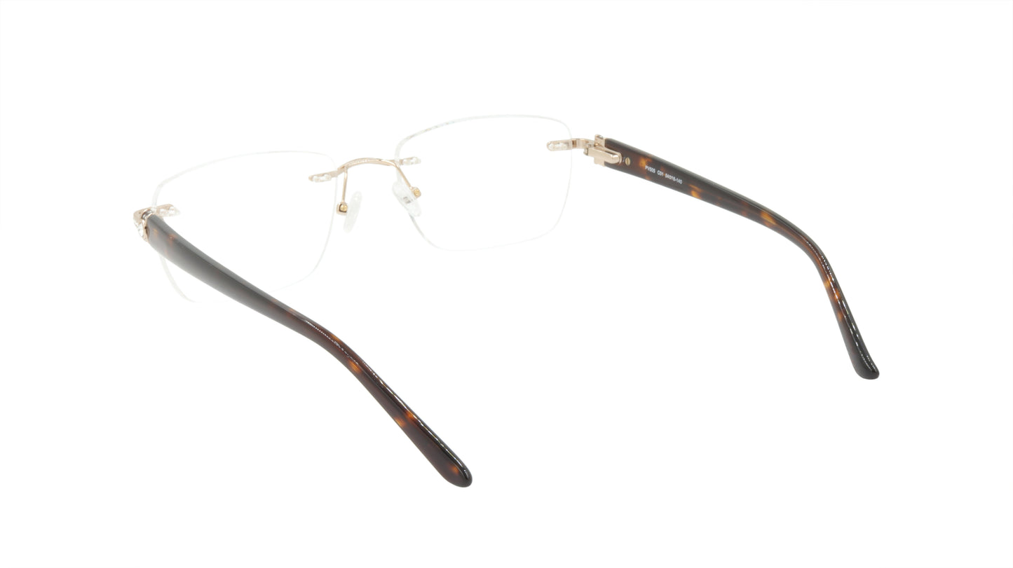Paul Vosheront Tapered Square Rimless Titanium Optical Eyewear