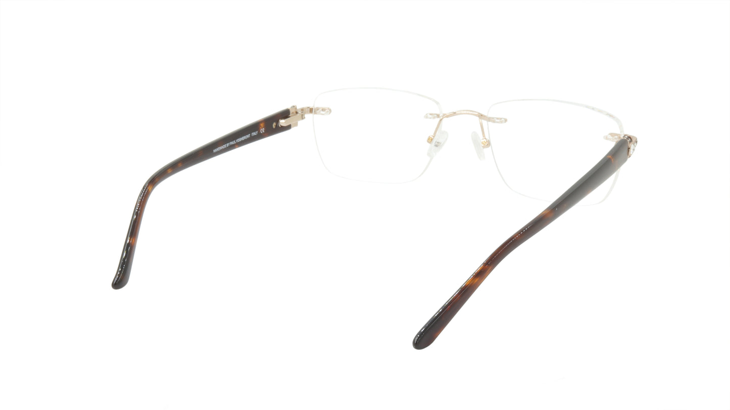 Paul Vosheront Tapered Square Rimless Titanium Optical Eyewear