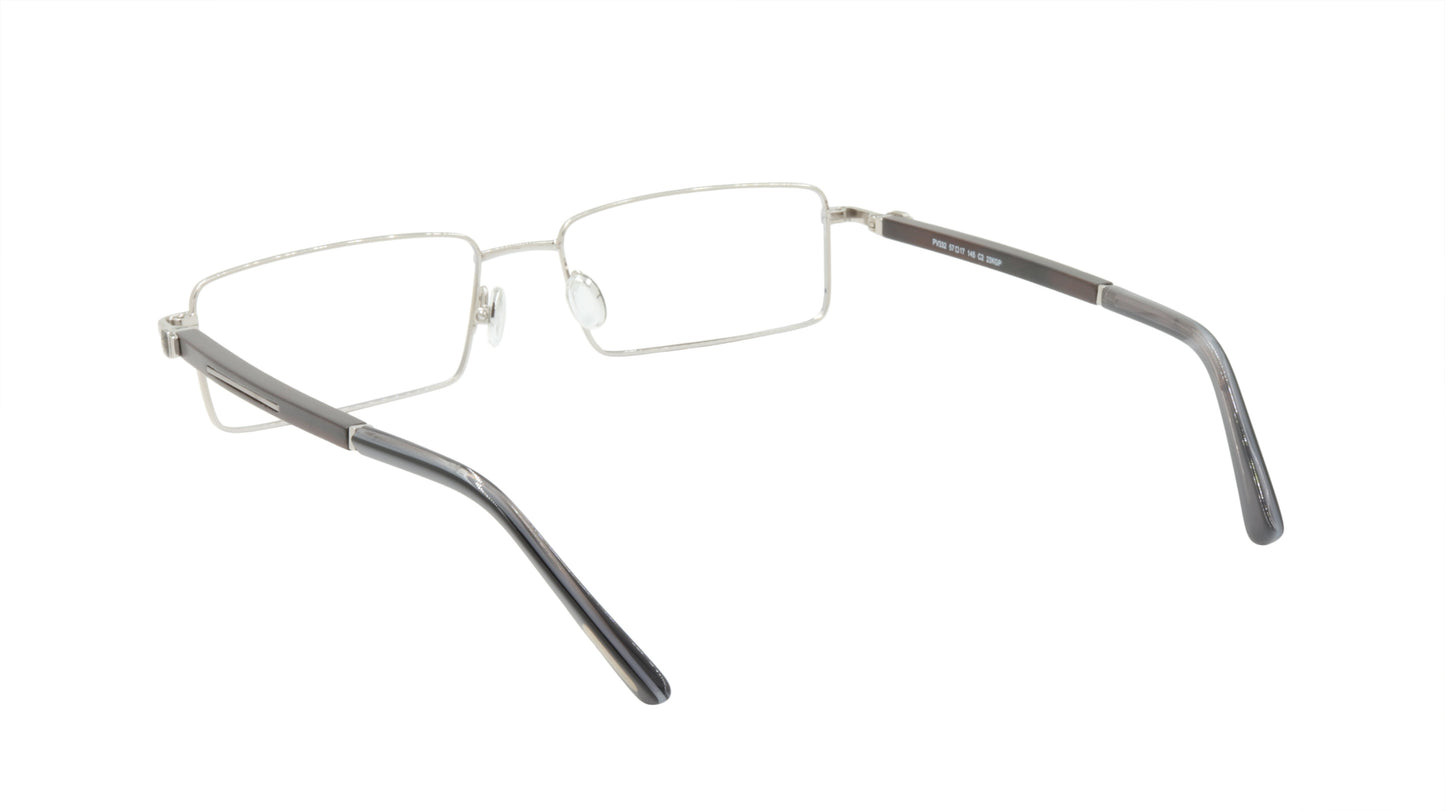 Paul Vosheront Eyeglasses Frame Gold Plated Titanium Wood Acetate Italy PV332 C2