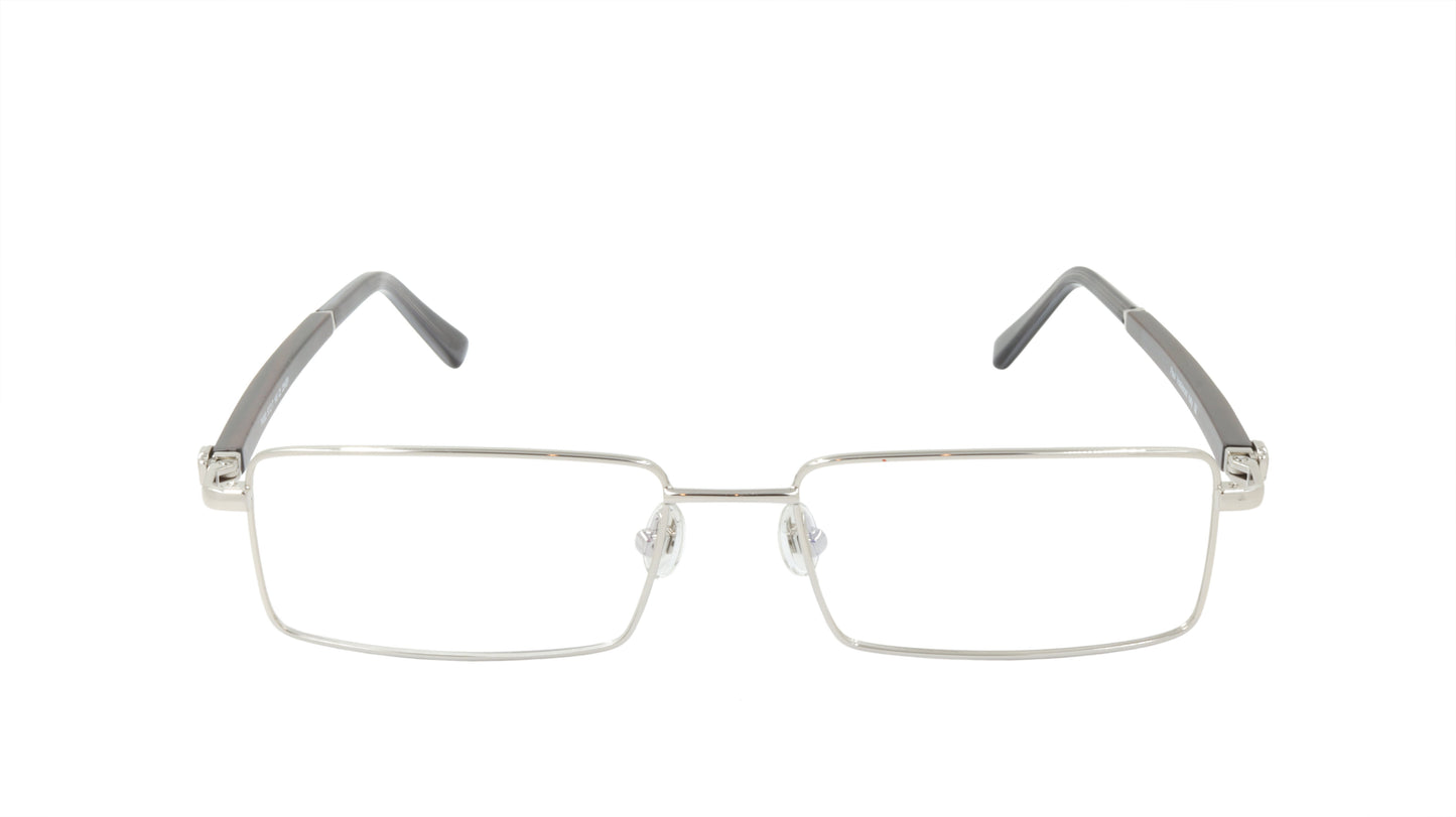 Paul Vosheront Eyeglasses Frame Gold Plated Titanium Wood Acetate Italy PV332 C2