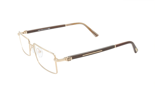 Paul Vosheront Rimless Eyeglasses with Titanium and Tortoise Shell Acetate