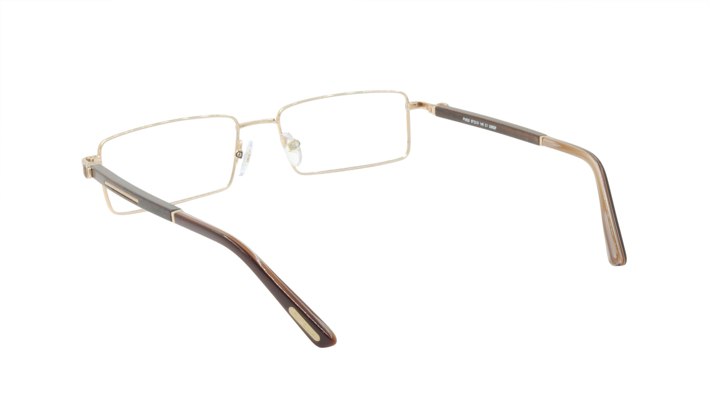 Paul Vosheront Rimless Eyeglasses with Titanium and Tortoise Shell Acetate