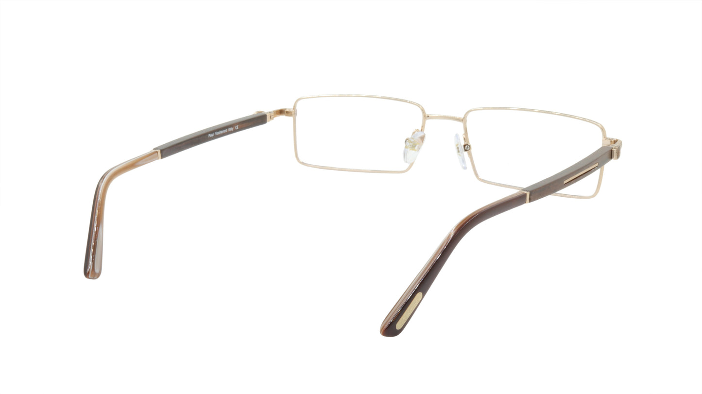 Paul Vosheront Rimless Eyeglasses with Titanium and Tortoise Shell Acetate