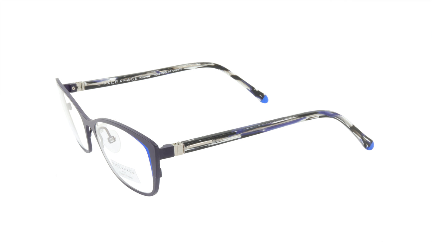 Face A Face Eyeglasses Frame JOYCE 2 Col. 9440 Acetate Matte Dark Violet Flashy