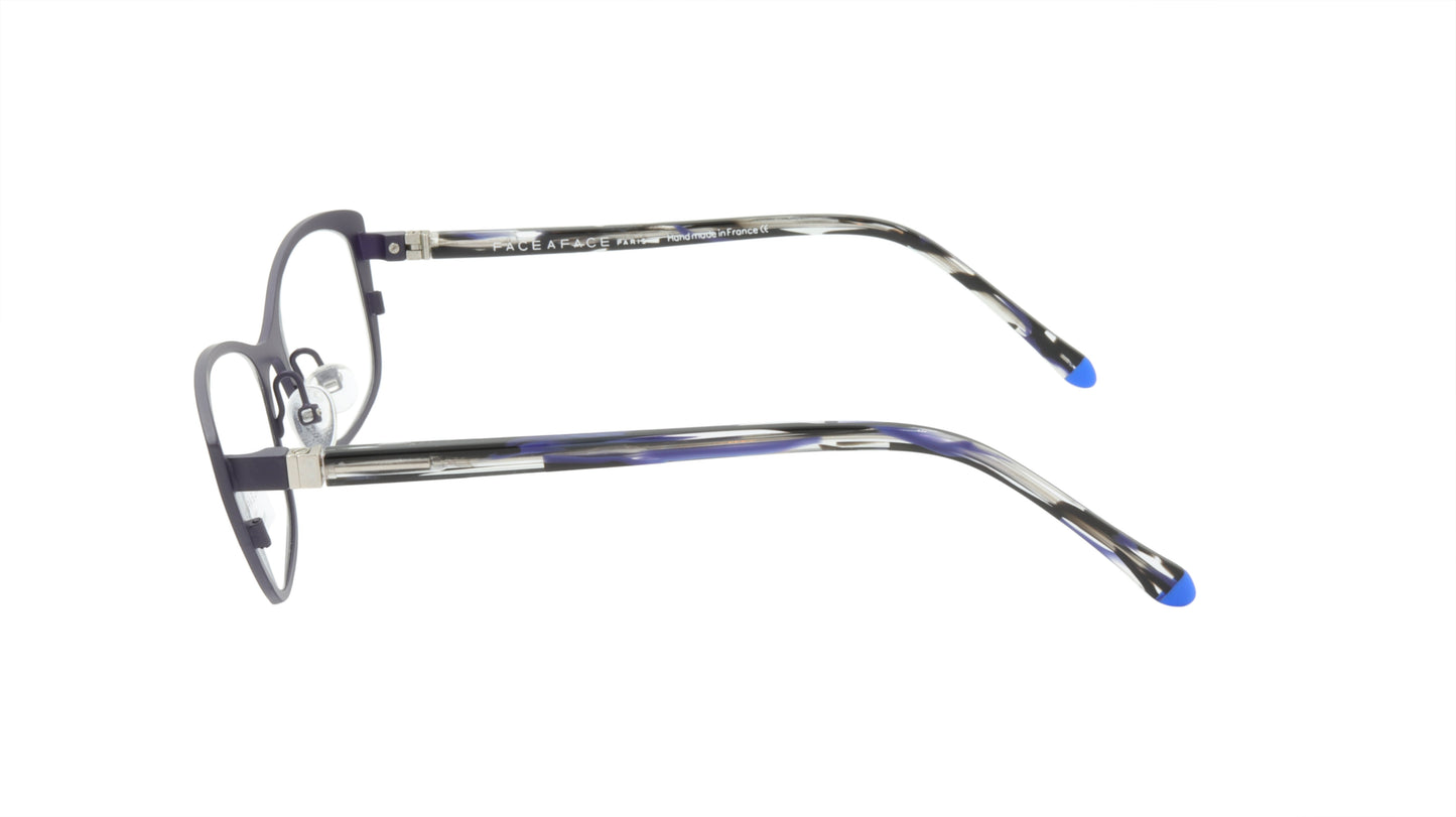 Face A Face Eyeglasses Frame JOYCE 2 Col. 9440 Acetate Matte Dark Violet Flashy