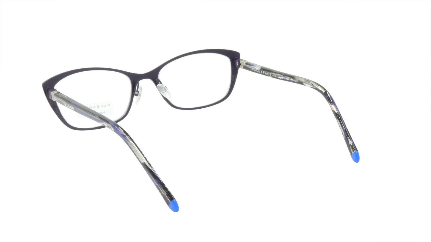 Face A Face Eyeglasses Frame JOYCE 2 Col. 9440 Acetate Matte Dark Violet Flashy