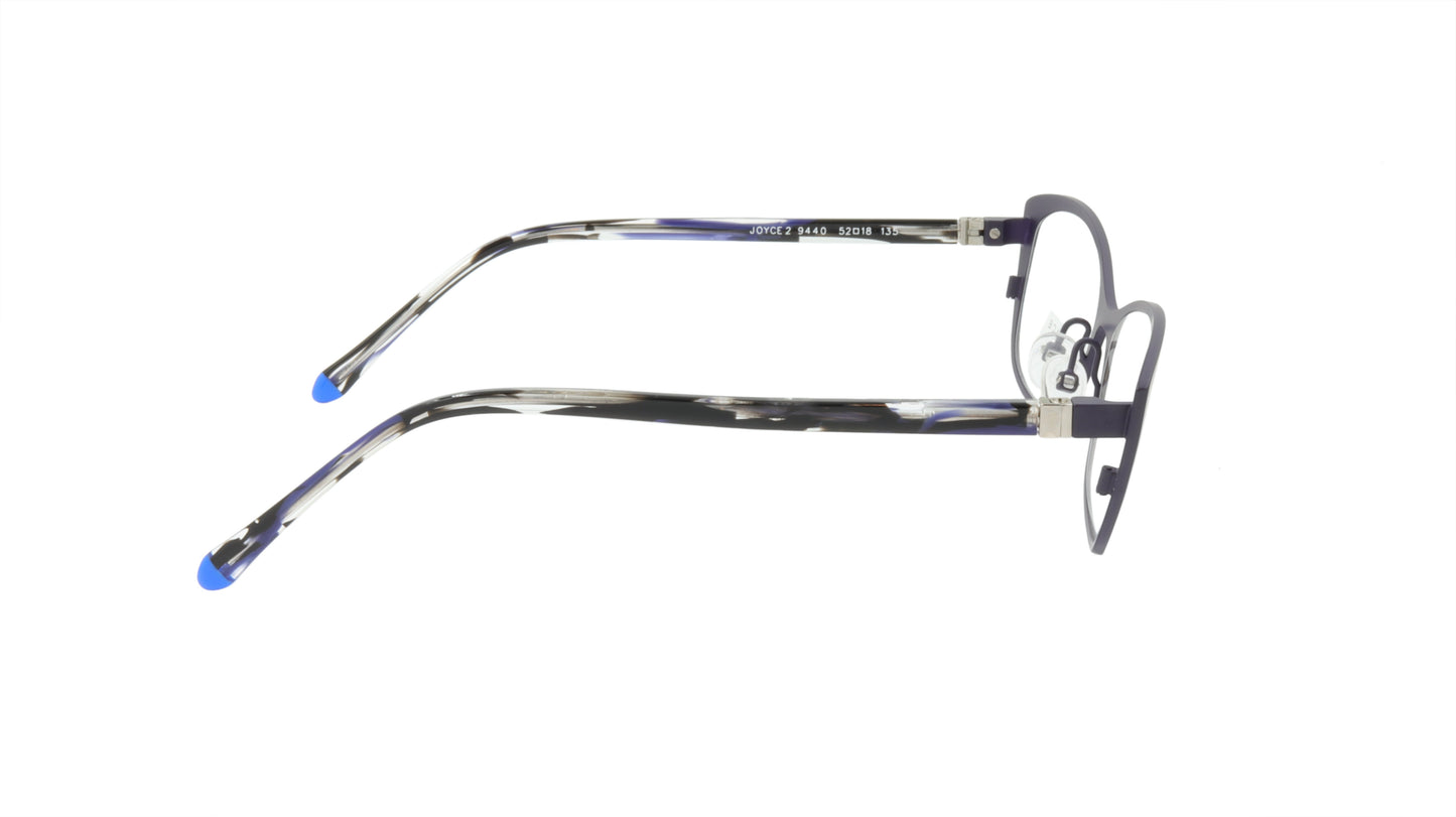 Face A Face Eyeglasses Frame JOYCE 2 Col. 9440 Acetate Matte Dark Violet Flashy