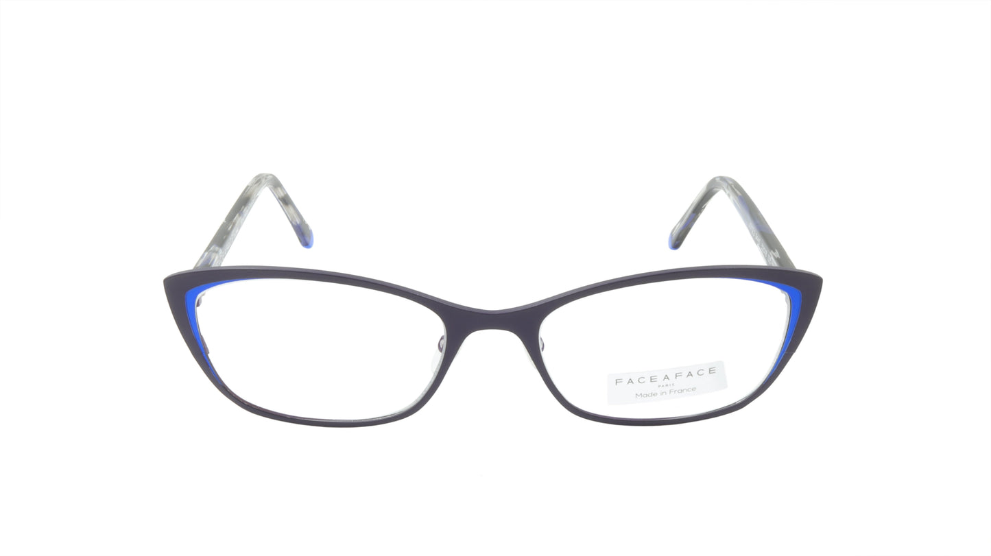Face A Face Eyeglasses Frame JOYCE 2 Col. 9440 Acetate Matte Dark Violet Flashy