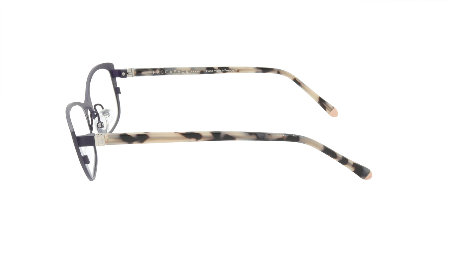 Face A Face Eyewear in a Dark Violet and Pastel Pink Fashion