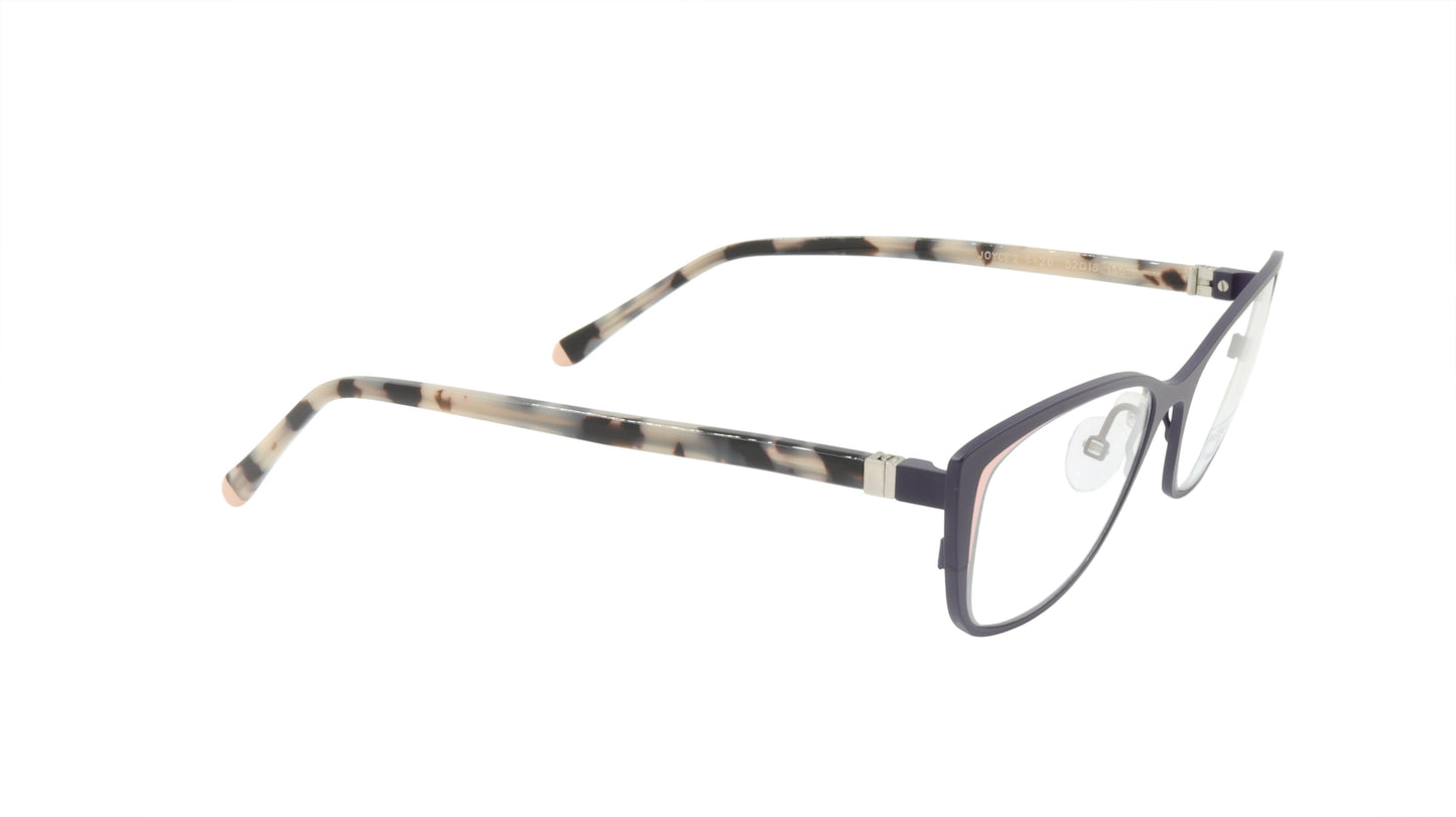 Face A Face Eyewear in a Dark Violet and Pastel Pink Fashion