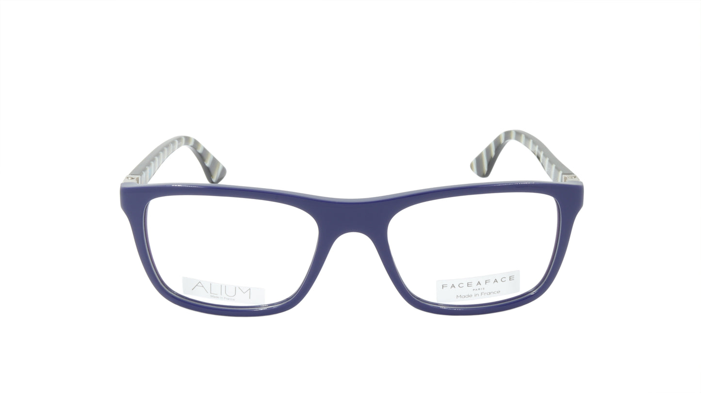 Face A Face ALIUM SKY 2 4013 Navy Blue Light Mauve Eyeglasses France