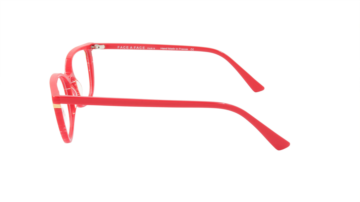 Face A Face Eyeglasses Frame TOSCA 2 Col. 6084 Acetate Pleated Loving Red