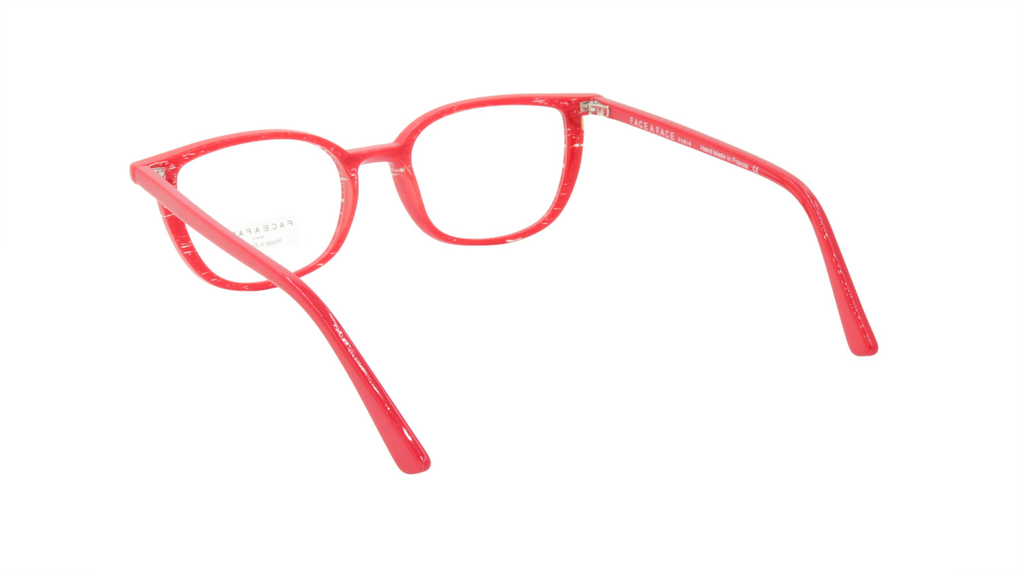 Face A Face Eyeglasses Frame TOSCA 2 Col. 6084 Acetate Pleated Loving Red