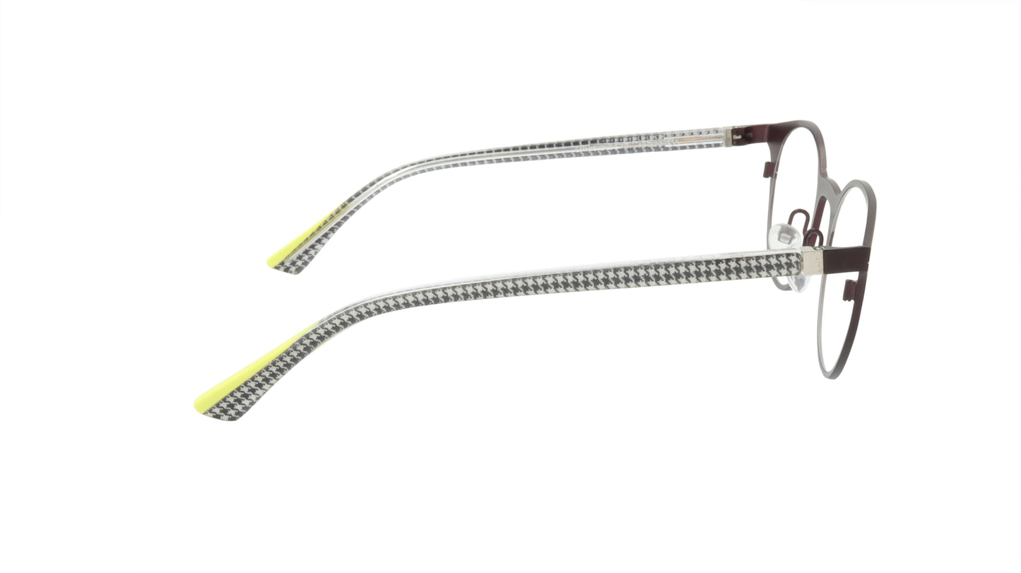 Face A Face Eyeglasses Frame EMMIE 2 Col. 9670 Acetate Acid Yellow Dark Aubergin