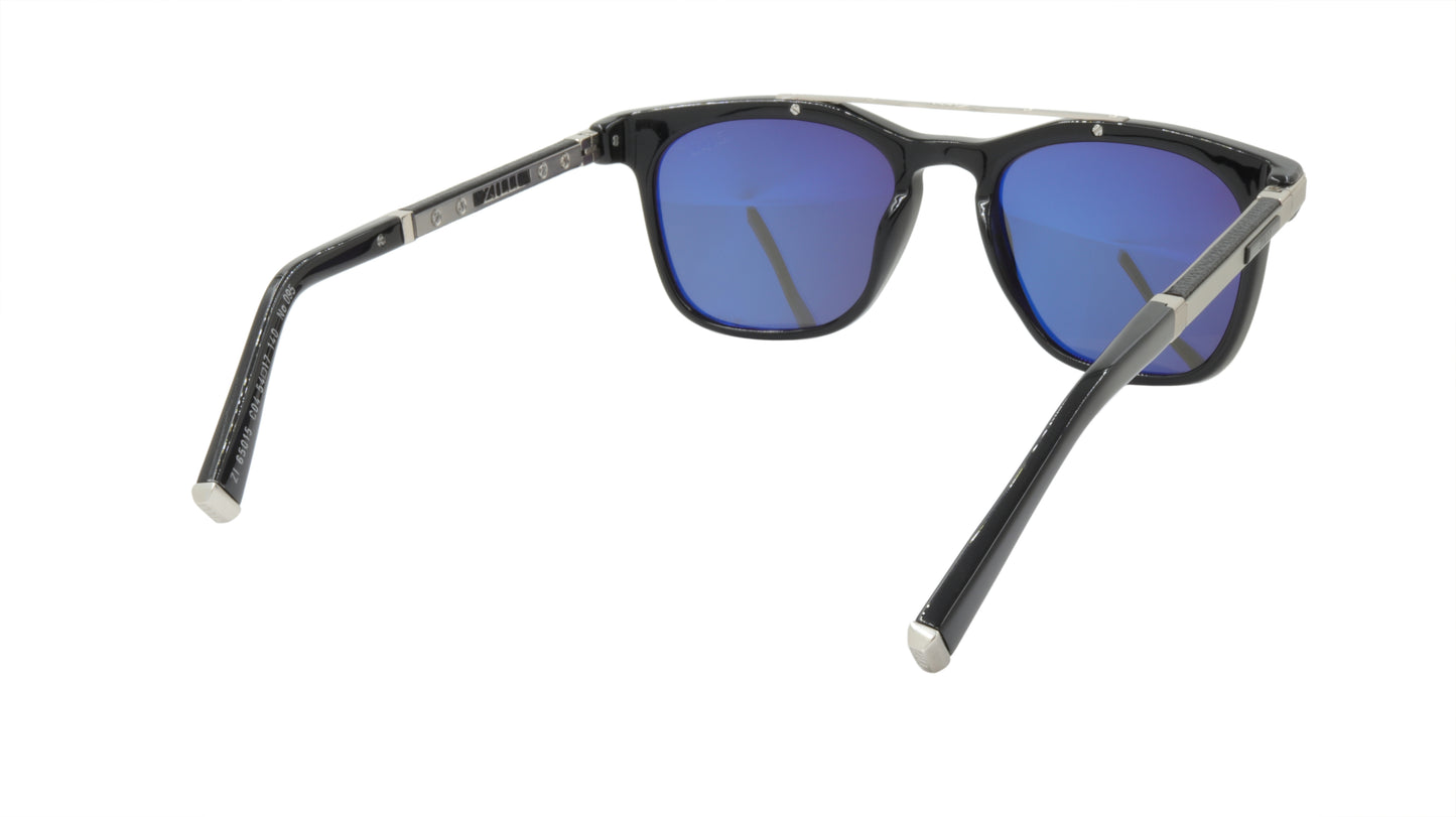 ZILLI Sunglasses Titanium Acetate Leather Polarized France Handmade ZI 65015 C04