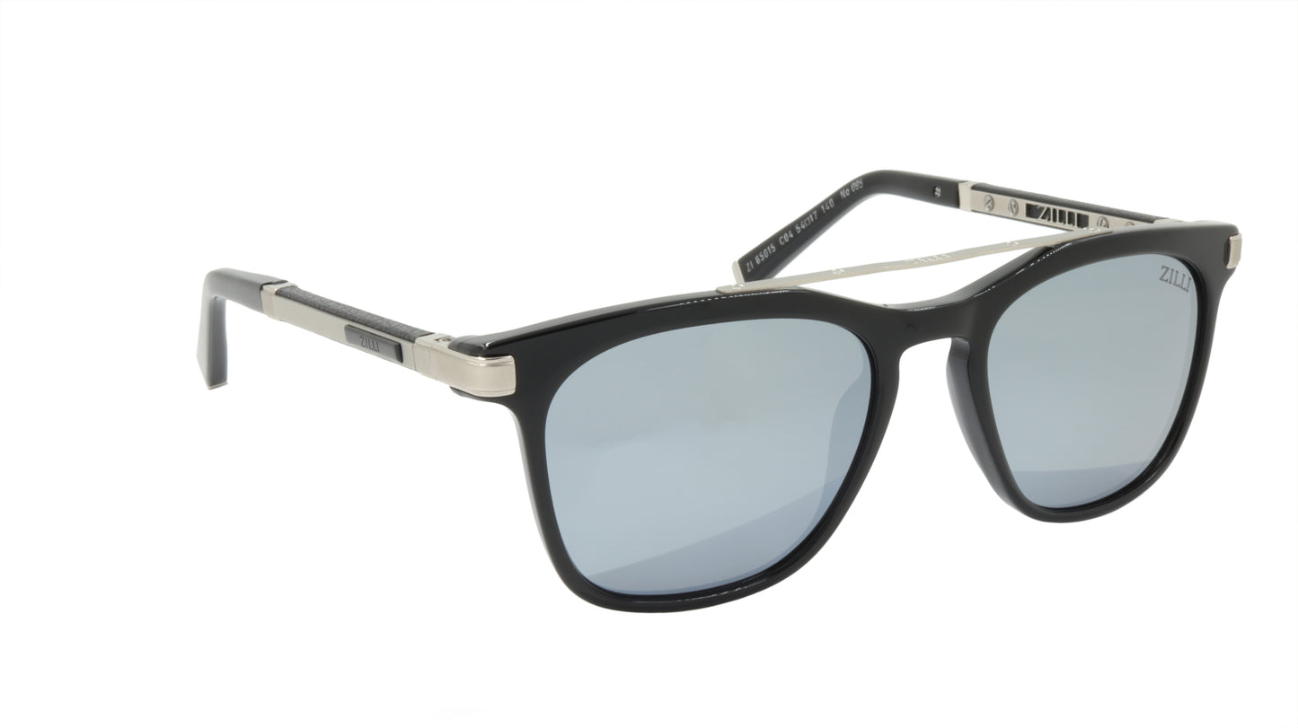 ZILLI Sunglasses Titanium Acetate Leather Polarized France Handmade ZI 65015 C04