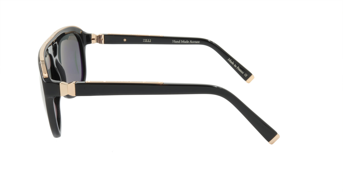 ZILLI Sunglasses Titanium Acetate Polarized France Handmade ZI 65005 C01
