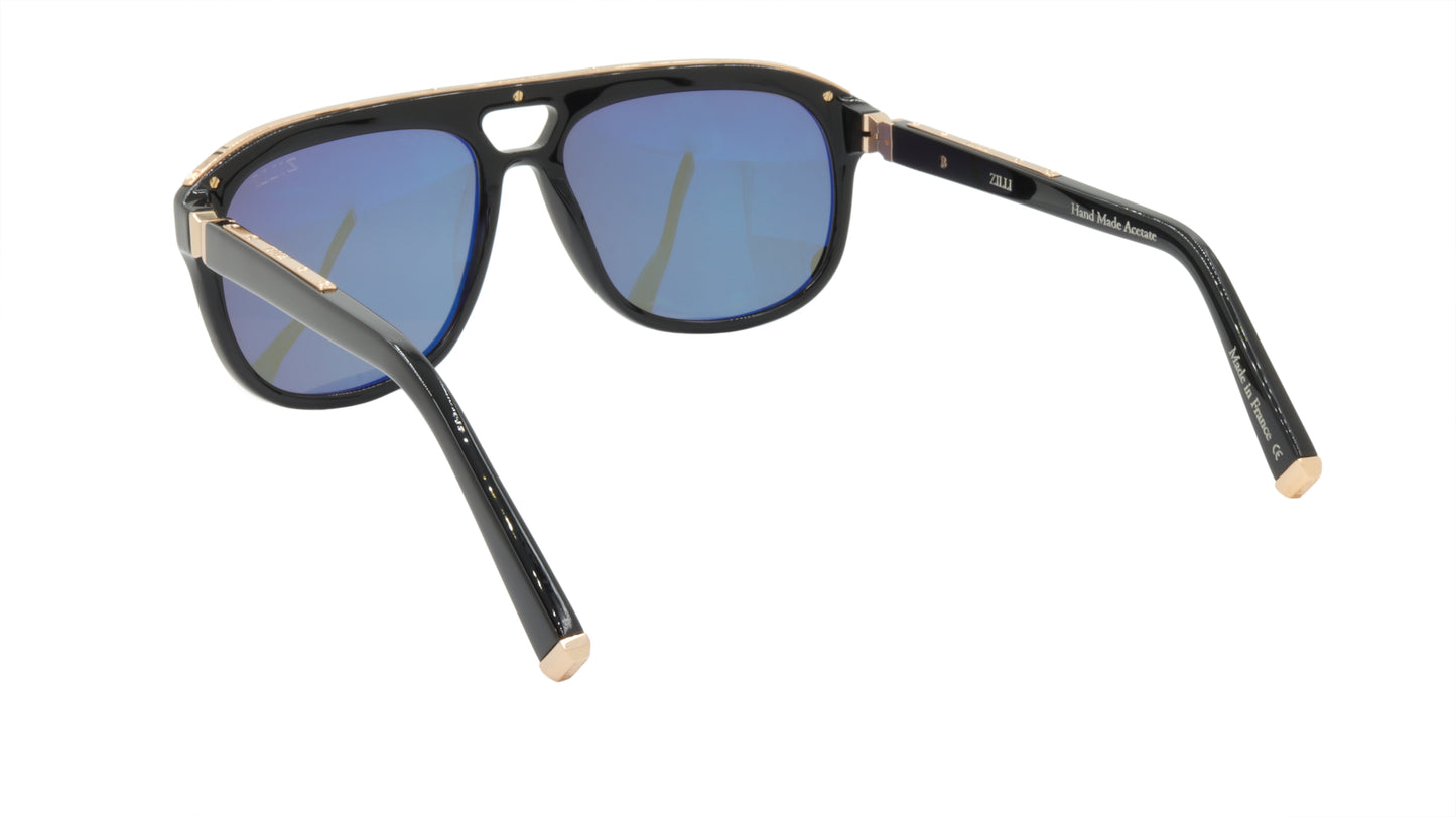 ZILLI Sunglasses Titanium Acetate Polarized France Handmade ZI 65005 C01