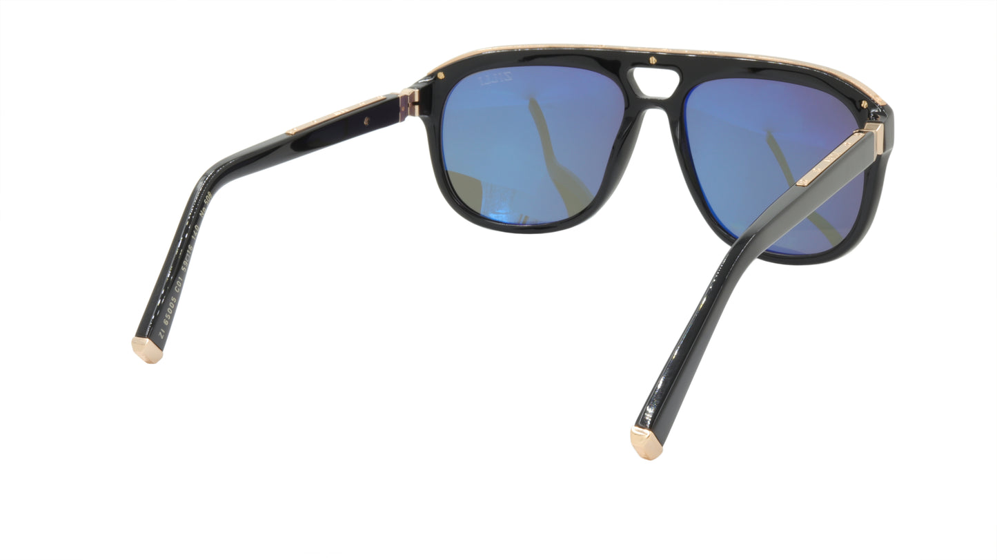 ZILLI Sunglasses Titanium Acetate Polarized France Handmade ZI 65005 C01