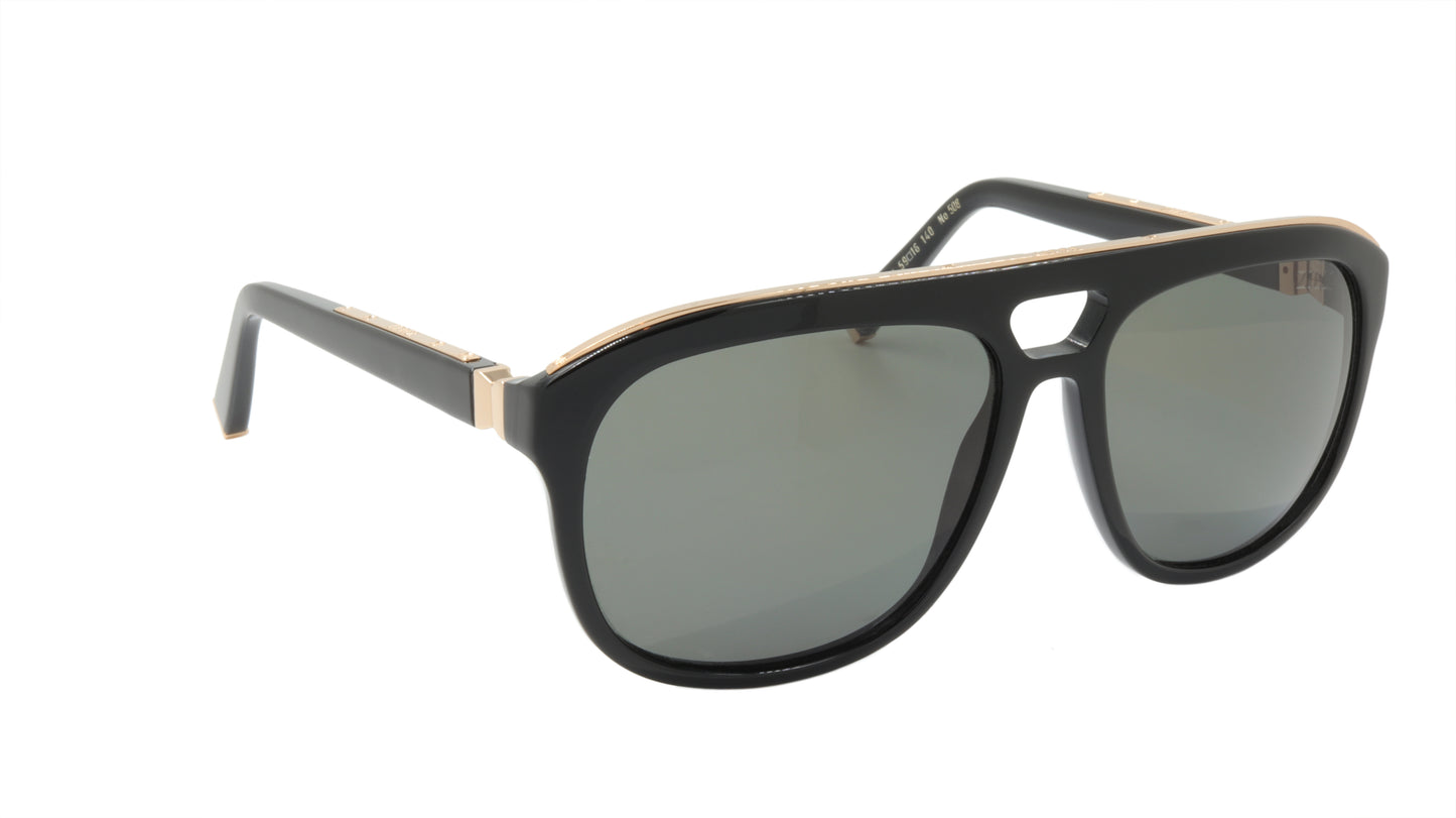 ZILLI Sunglasses Titanium Acetate Polarized France Handmade ZI 65005 C01