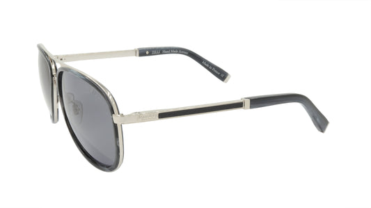 ZILLI Sunglasses Titanium Acetate Leather Polarized France Handmade ZI 65017 C03