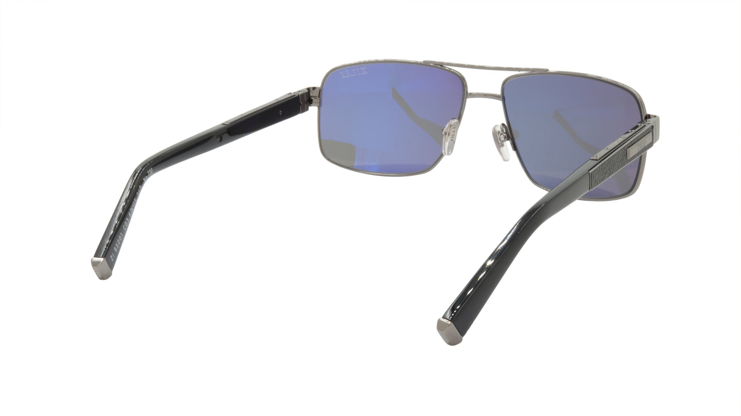 ZILLI Sunglasses Titanium Acetate Leather Polarized France Handmade ZI 65001 C03