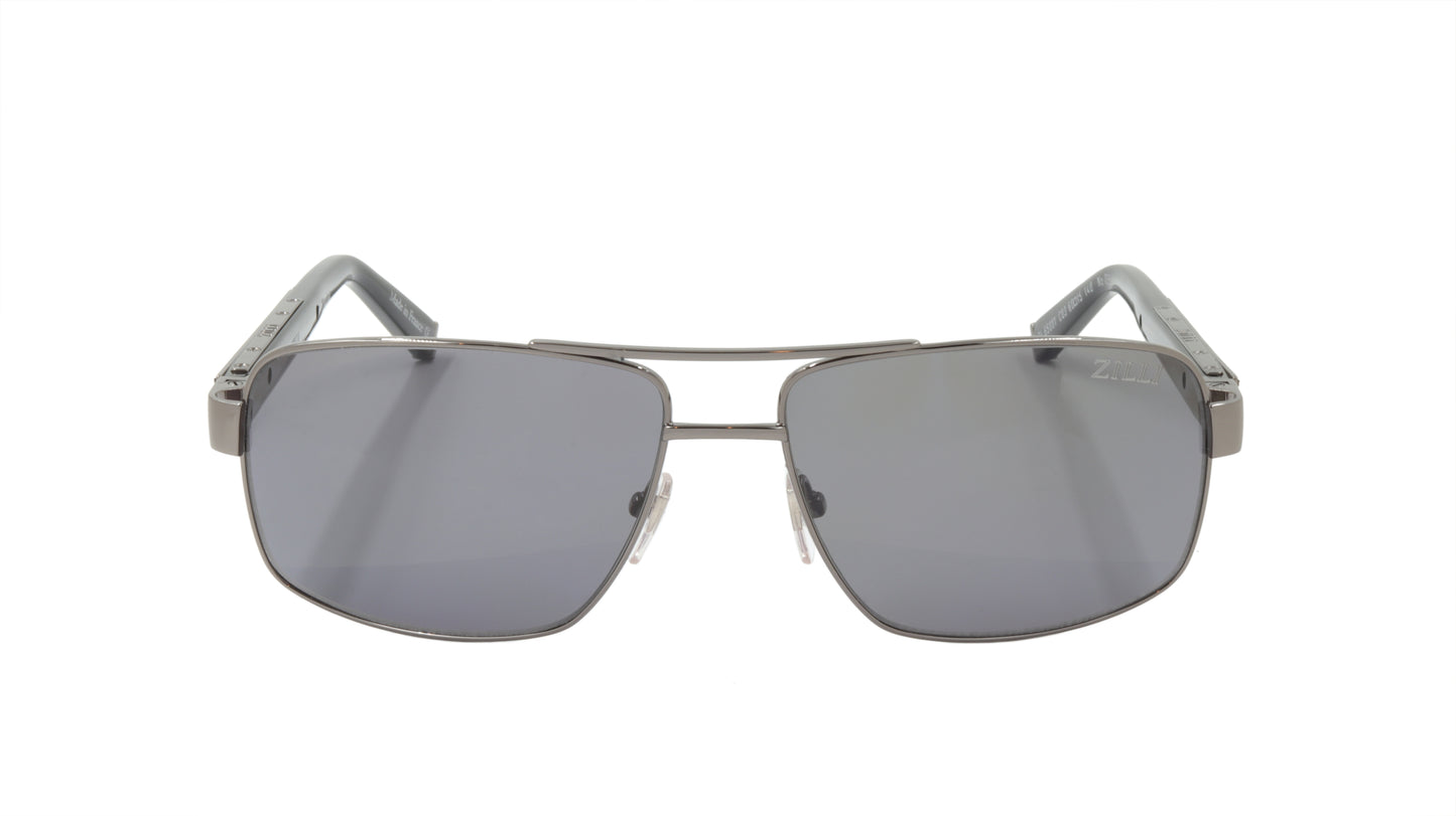 ZILLI Sunglasses Titanium Acetate Leather Polarized France Handmade ZI 65001 C03