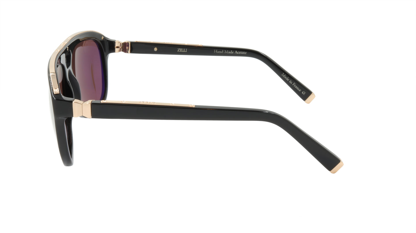 ZILLI Sunglasses Titanium Acetate Polarized France Handmade ZI 65005 C04
