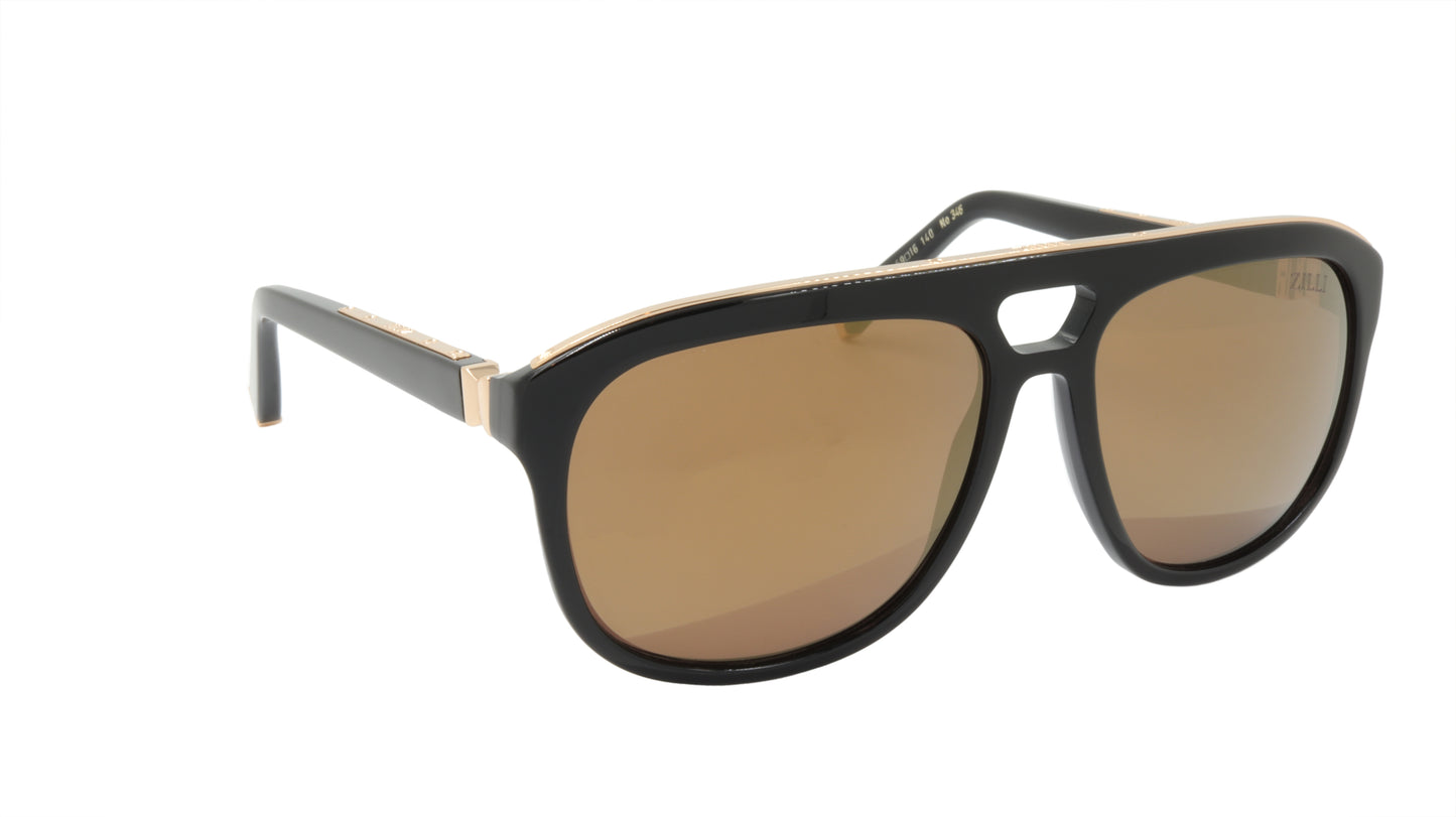 ZILLI Sunglasses Titanium Acetate Polarized France Handmade ZI 65005 C04