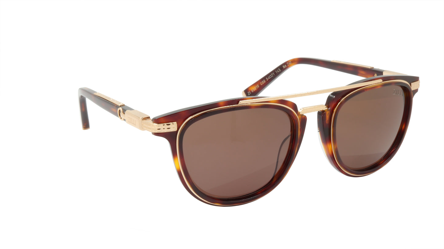 ZILLI Sunglasses Titanium Acetate Polarized France Handmade ZI 65019 C06