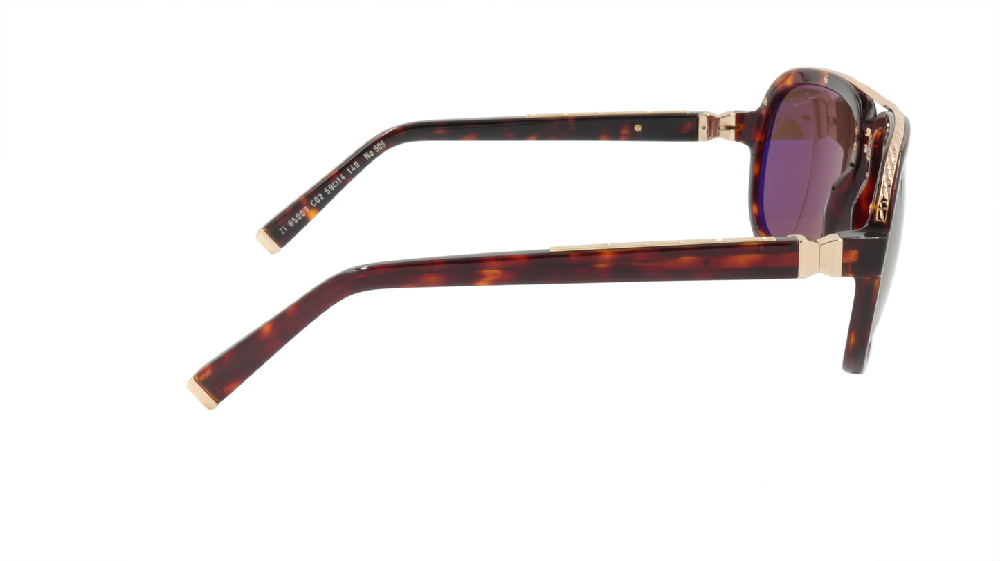 ZILLI Sunglasses Titanium Acetate Polarized France Handmade ZI 65003 C02