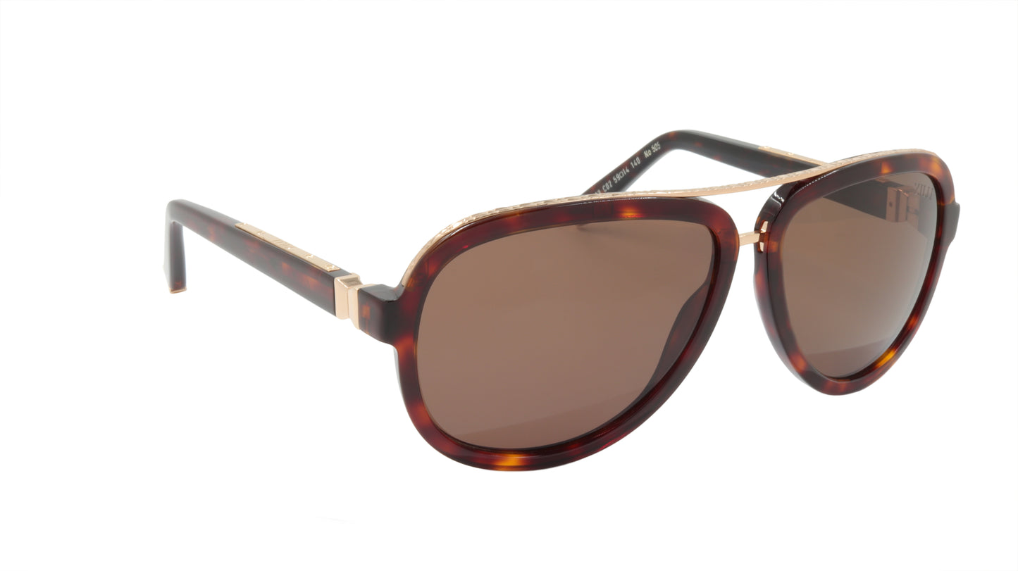 ZILLI Sunglasses Titanium Acetate Polarized France Handmade ZI 65003 C02