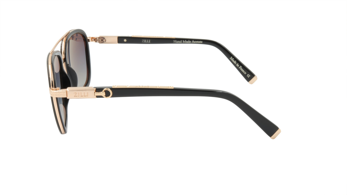 ZILLI Sunglasses Titanium Acetate Polarized France Handmade ZI 65013 C09