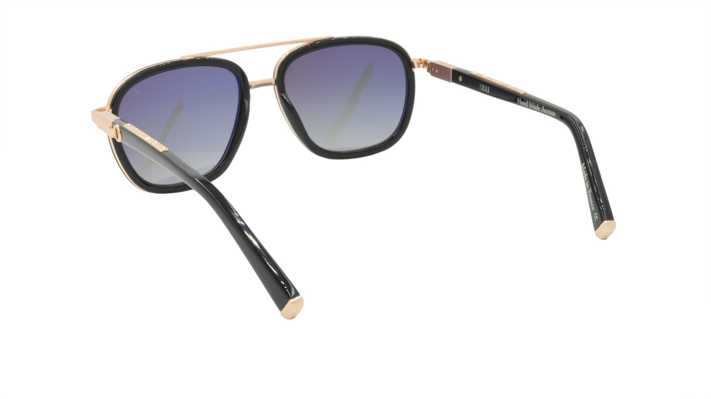 ZILLI Sunglasses Titanium Acetate Polarized France Handmade ZI 65013 C09