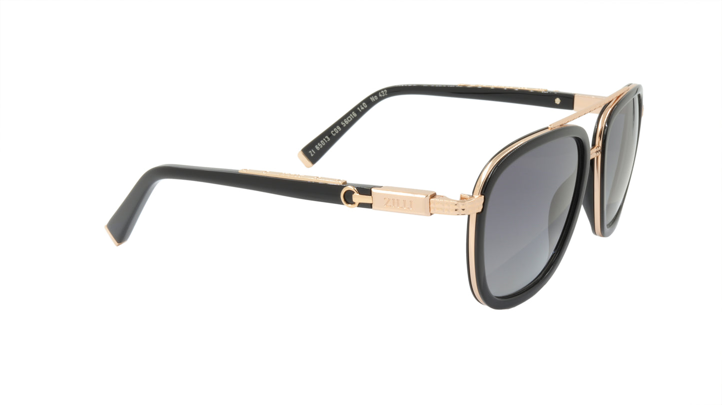 ZILLI Sunglasses Titanium Acetate Polarized France Handmade ZI 65013 C09