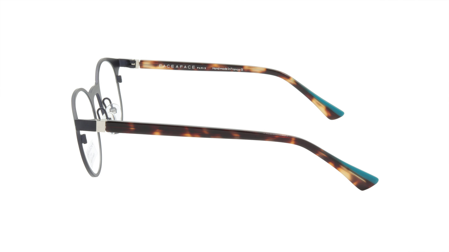 Face A Face Eyeglasses Frame EMMIE 2 Col. 9722 Acetate Metal Duck Blue Violet