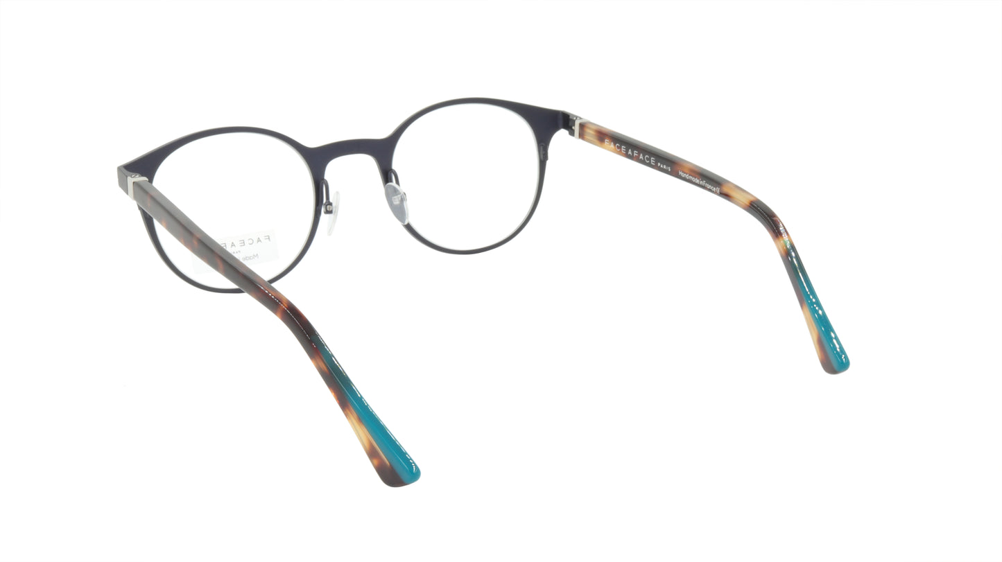 Face A Face Eyeglasses Frame EMMIE 2 Col. 9722 Acetate Metal Duck Blue Violet