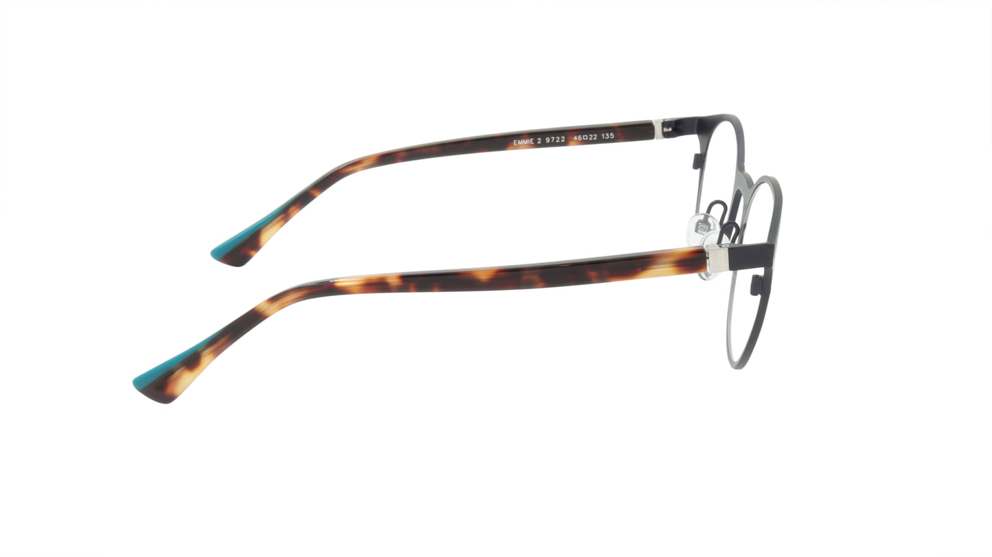 Face A Face Eyeglasses Frame EMMIE 2 Col. 9722 Acetate Metal Duck Blue Violet