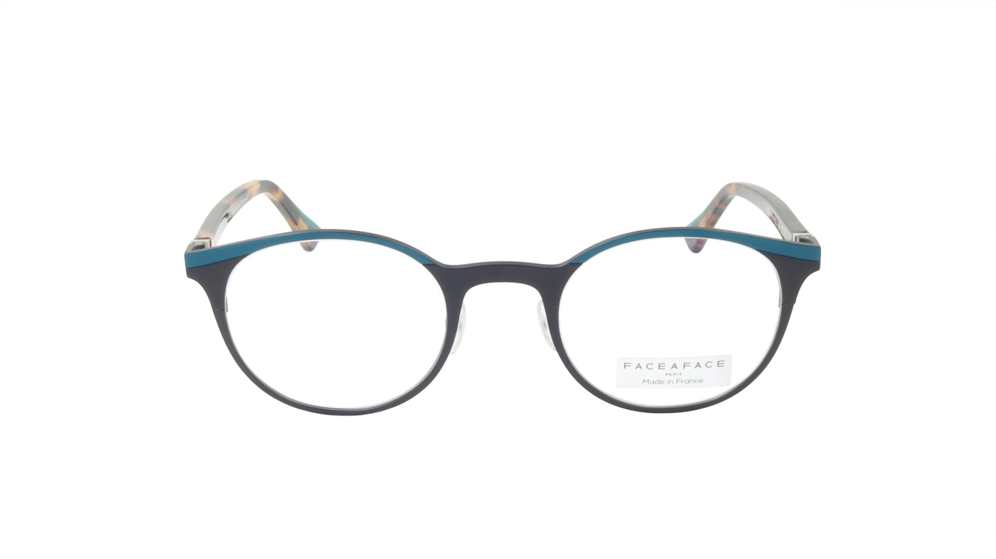 Face A Face Eyeglasses Frame EMMIE 2 Col. 9722 Acetate Metal Duck Blue Violet