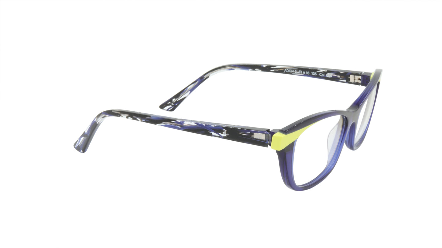 Face A Face Rectangle Eyeglasses in Contemporary Purple Acetate
