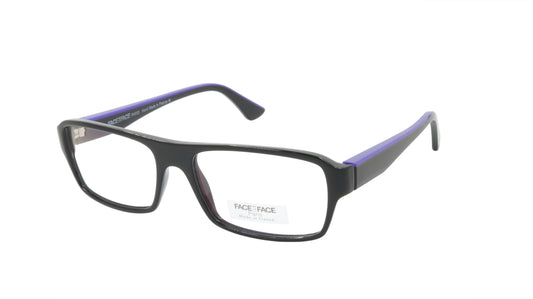 Face A Face Eyeglasses Frame SOLAL 3 Col. 100 Acetate Black Majorell Blue