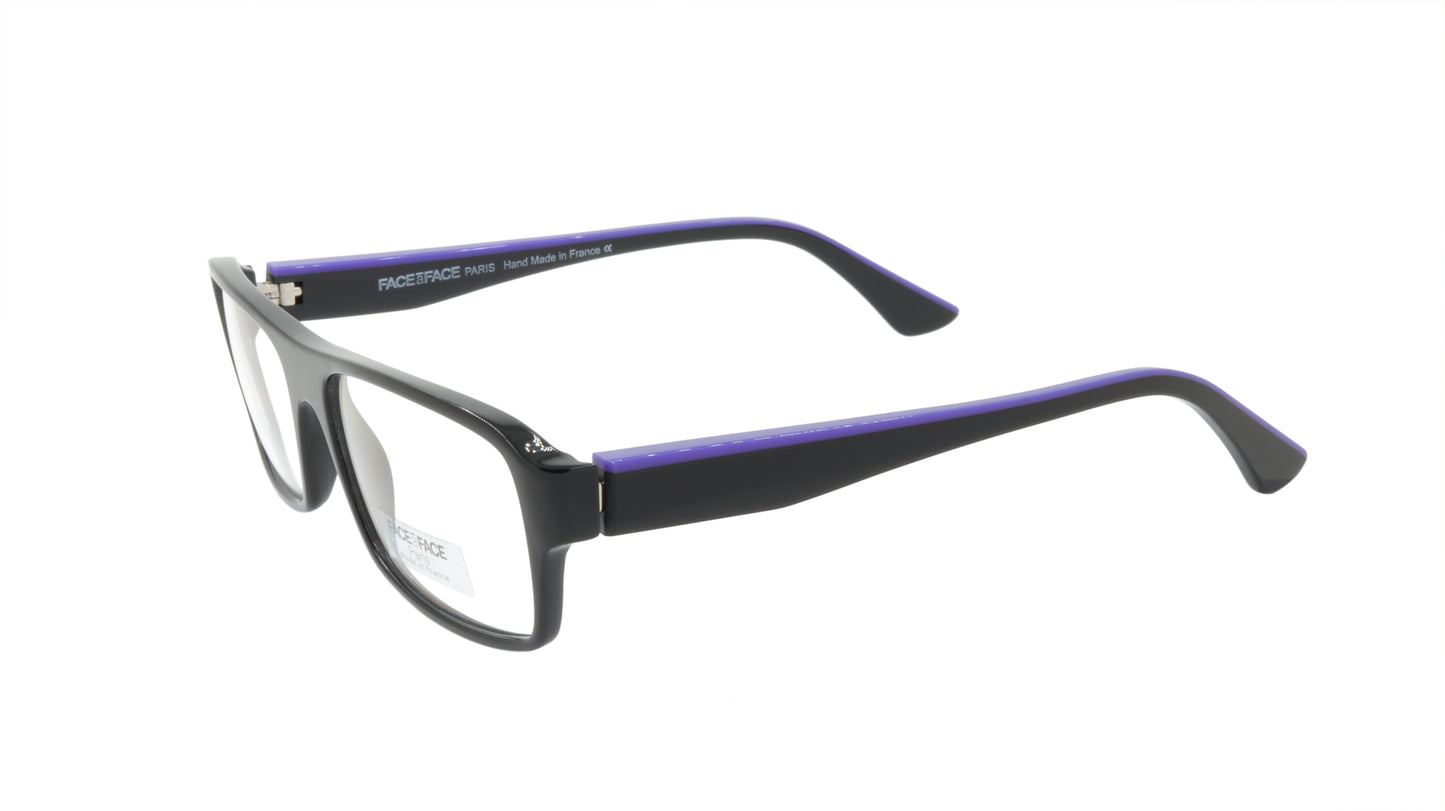 Face A Face Eyeglasses Frame SOLAL 3 Col. 100 Acetate Black Majorell Blue