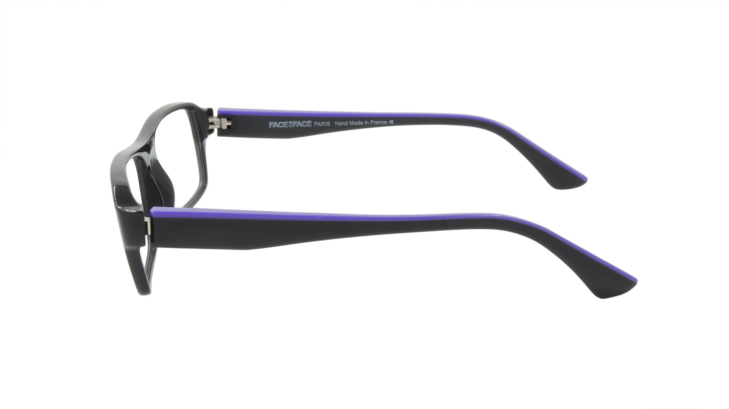 Face A Face Eyeglasses Frame SOLAL 3 Col. 100 Acetate Black Majorell Blue