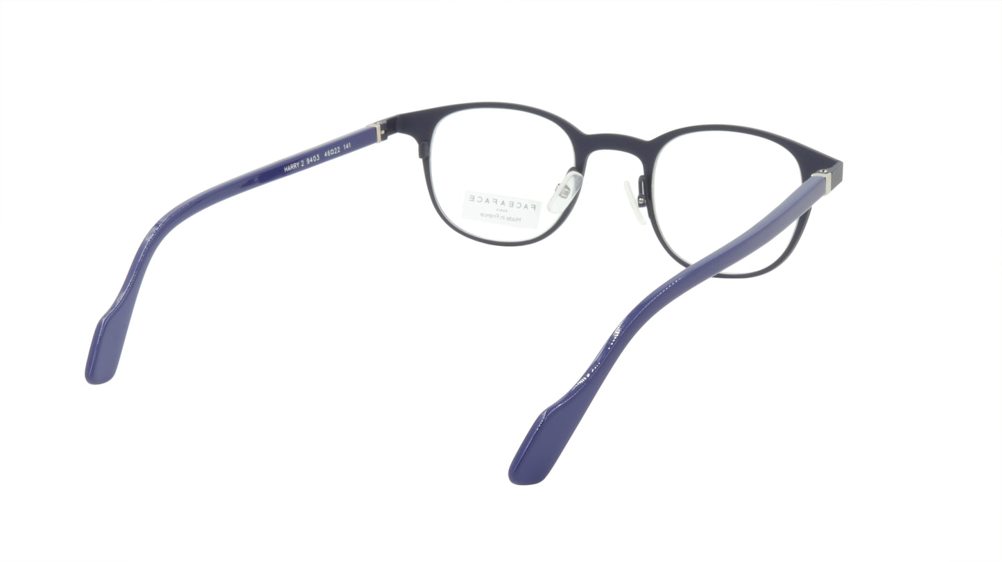 Face A Face Eyeglasses Frame HARRY 2 Col. 9403 Acetate Metal Matte Blue Jazz Blu