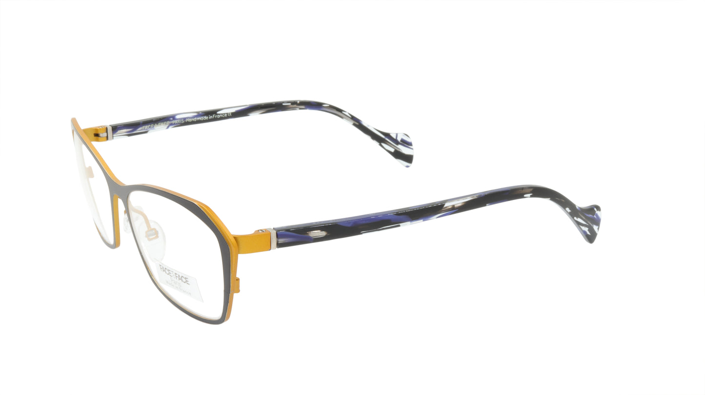 Face A Face Eyeglasses Frame Keira 3 Col. 9345 Acetate Metal Dark Violet