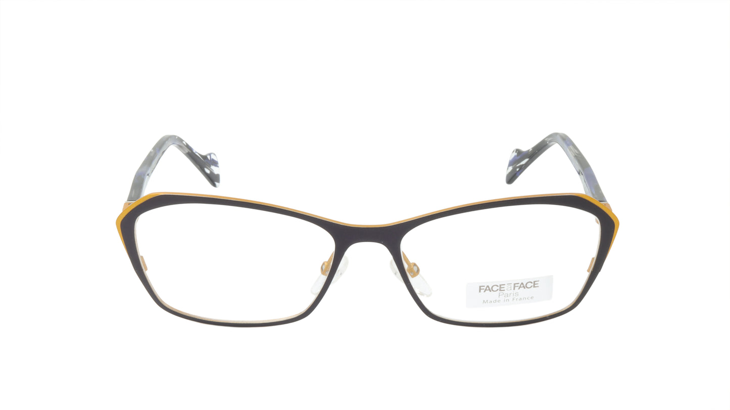 Face A Face Eyeglasses Frame Keira 3 Col. 9345 Acetate Metal Dark Violet