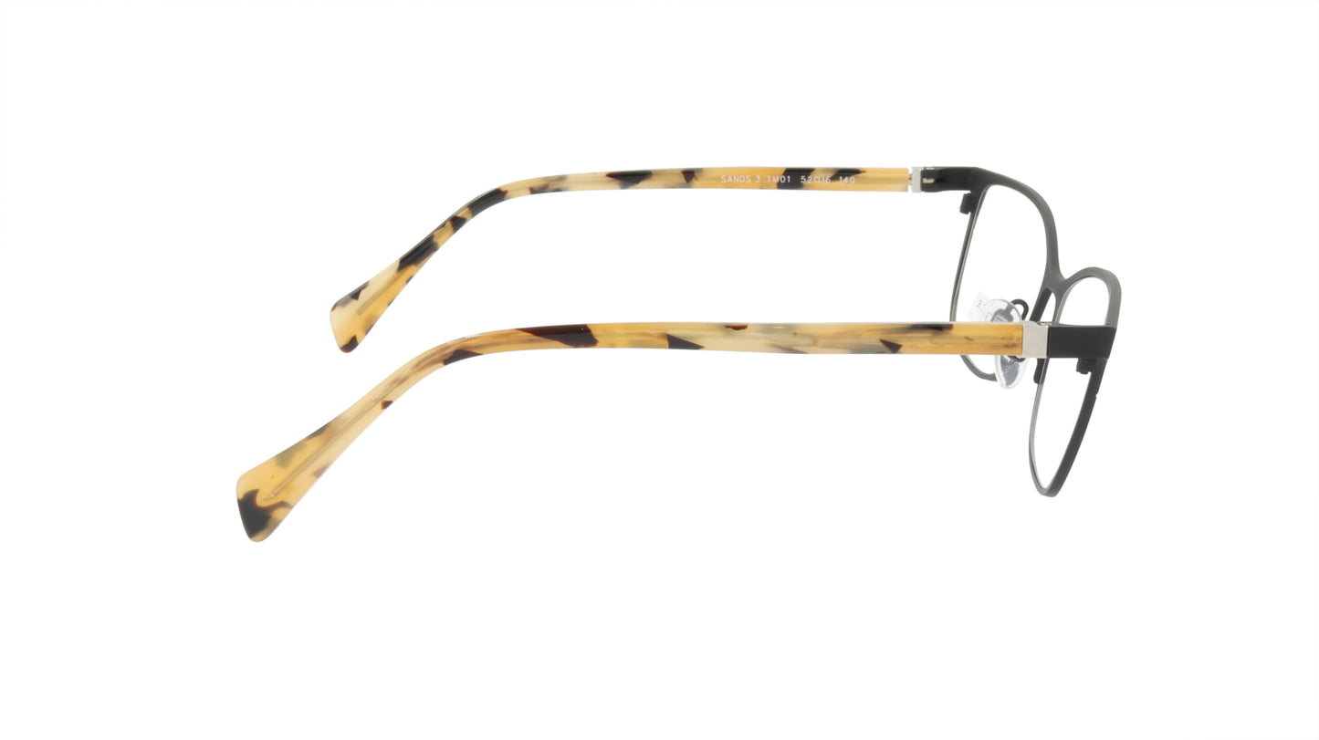 Face A Face Eyeglasses Frame SANDS 3 Col. TM01 Acetate Metal Matte Black Satin